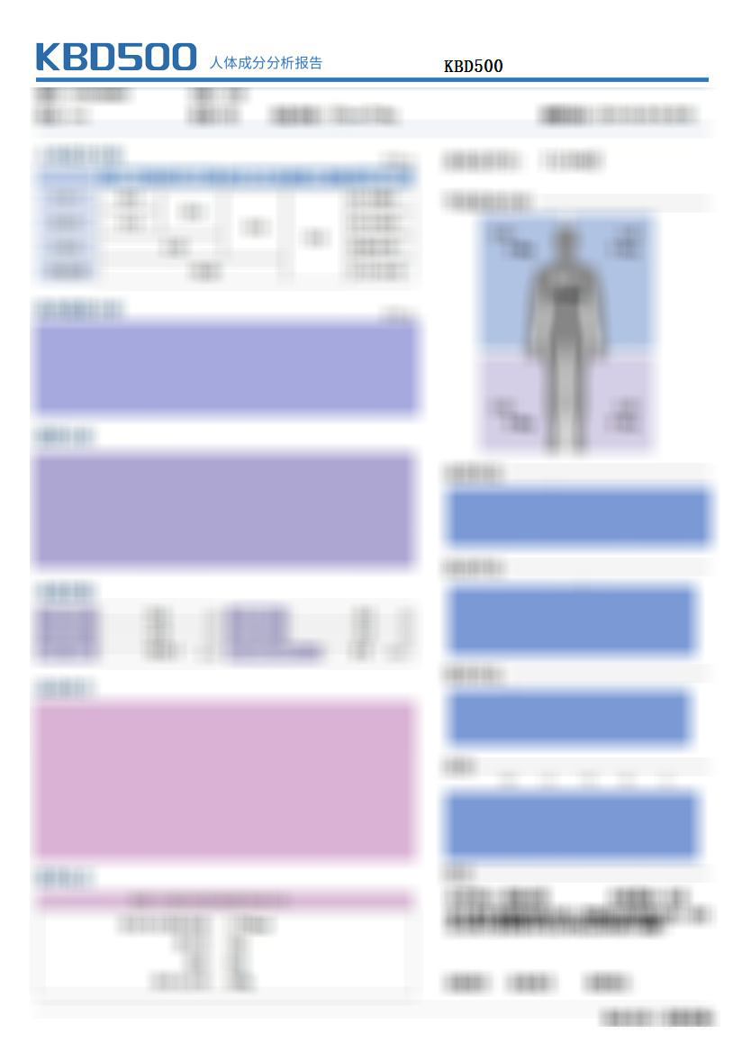 人體成分分析報(bào)告單示例