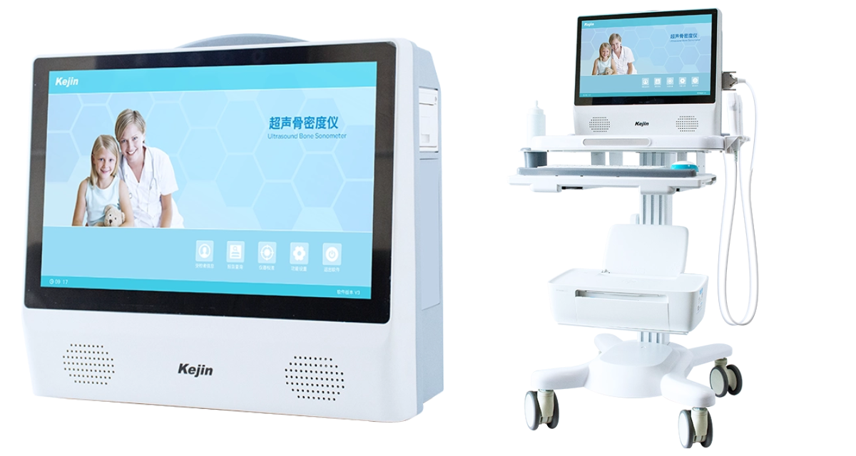 不同應(yīng)用場(chǎng)景下超聲骨密度檢測(cè)示意圖